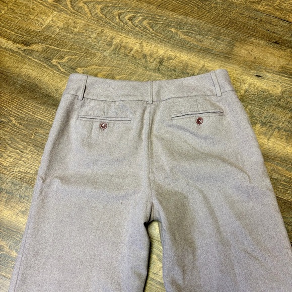 Ann Taylor Wool Cashmere Blend Straight Leg Pants Womens 8 Beige Purple Office - Picture 7 of 11